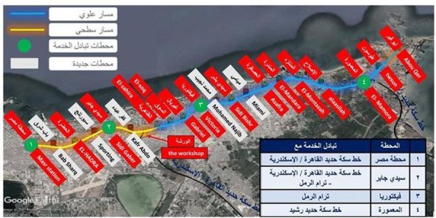 يمتد مساره بطول 21.7 كم.. مترو الإسكندرية يغير وجه المدينة - نبأ العرب